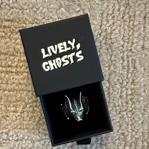 Lively Ghosts 🦇Night Flyer Silver Ring